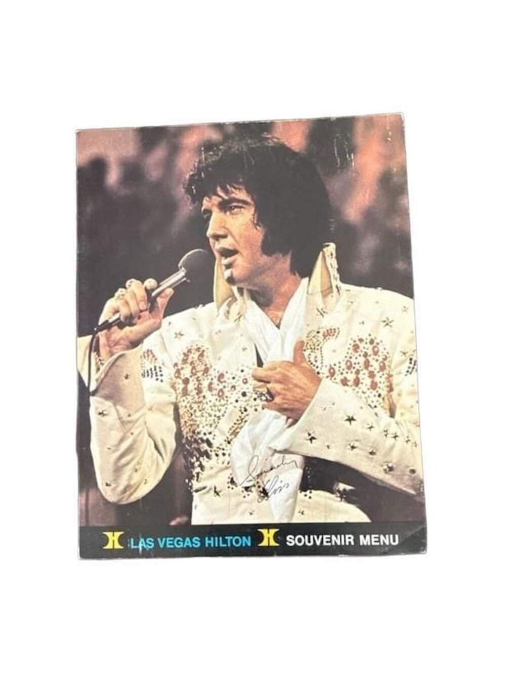 Elvis Presley Las Vegas Hilton Souvenir Menu 1970-1973